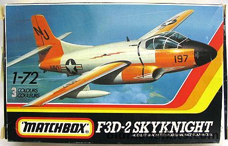Matchbox 1/72 Douglas F3D-2 Skyknight - (F3D2), PK-134 plastic model kit